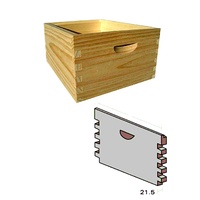 Box wood 8 frames Locked Corner/Finger Joint, standard full depth-unassembled