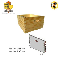 Box - wood 8-F premium full depth unassembled