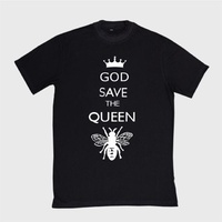 T Shirt Black -God save the queen