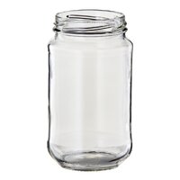 Jars glass 375ML with metal lid