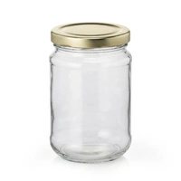 Jars glass 375ML with metal lid