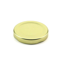 63mm Gold metal lid, for 300ml hexagonal jars