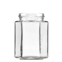 300ml Hexagonal Glass Jar