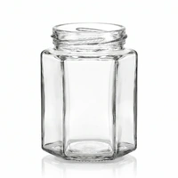 300ml Hexagonal Glass Jar