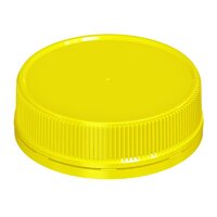 Jar Lid Plastic Yellow 63-mm