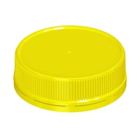 Jar Lid Plastic Yellow 63-mm