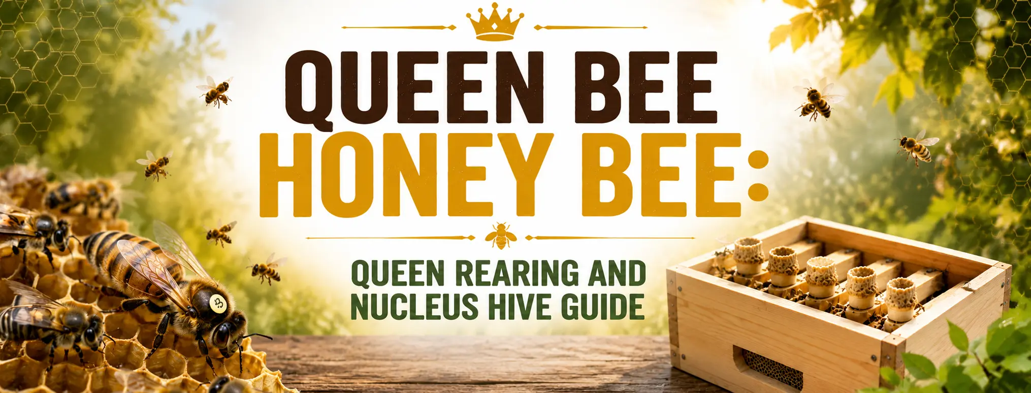 Queen Bee Honey Bee: Queen Rearing and Nucleus Hive Guide