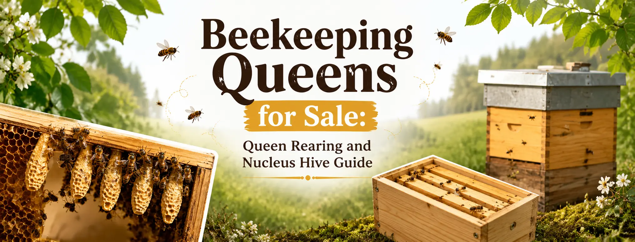 Beekeeping Queens for Sale: Queen Rearing and Nucleus Hive Guide