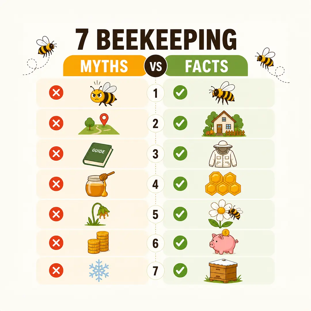 7 Beekeeping Myths And Facts