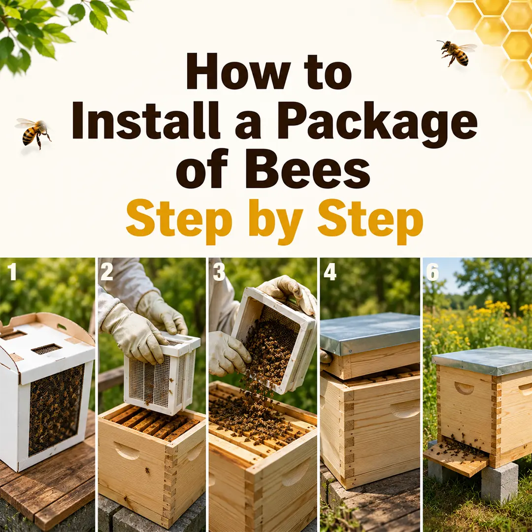 How to Install a Package of Bees Step by Step