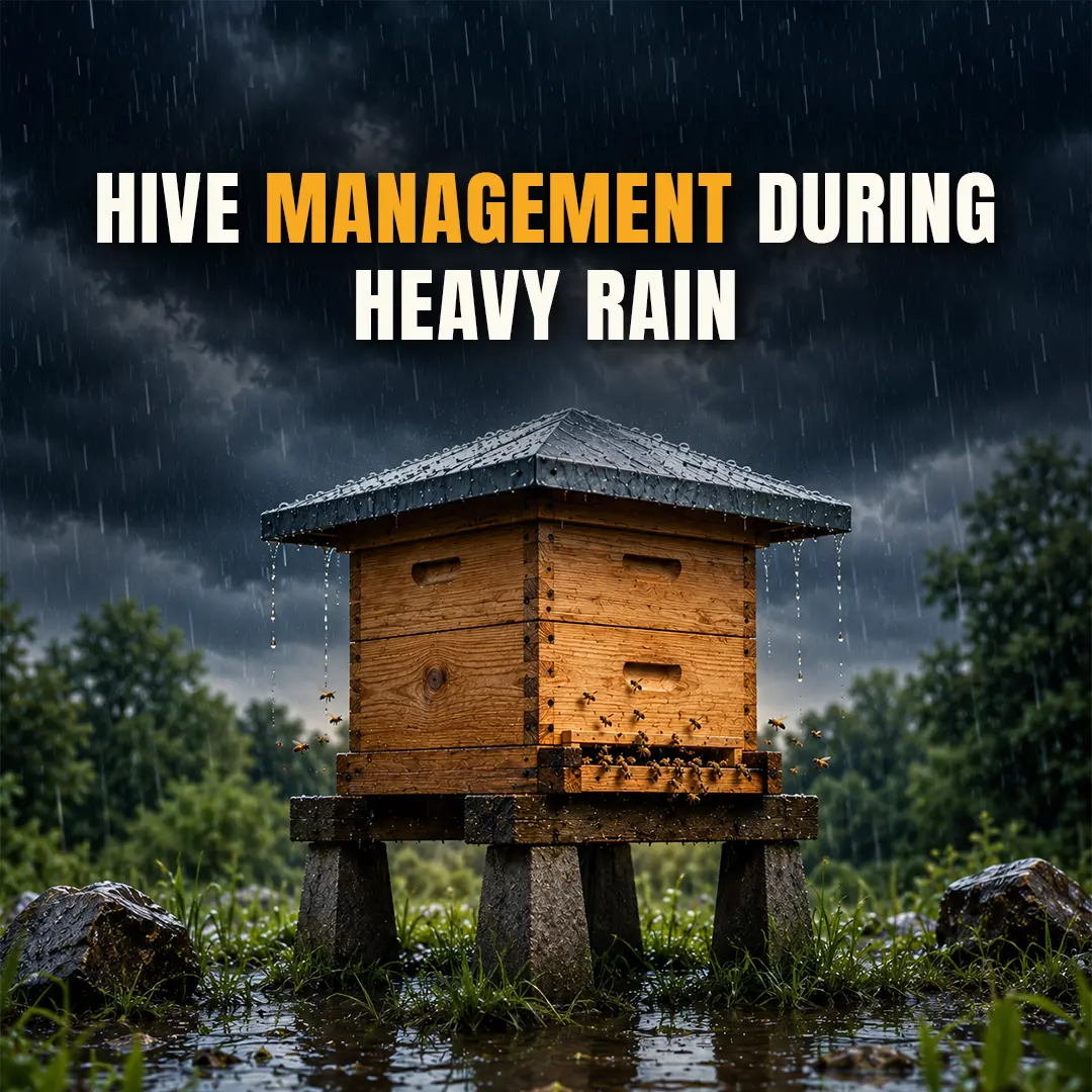 Hive Management During Heavy Rain to Protect Your Bees