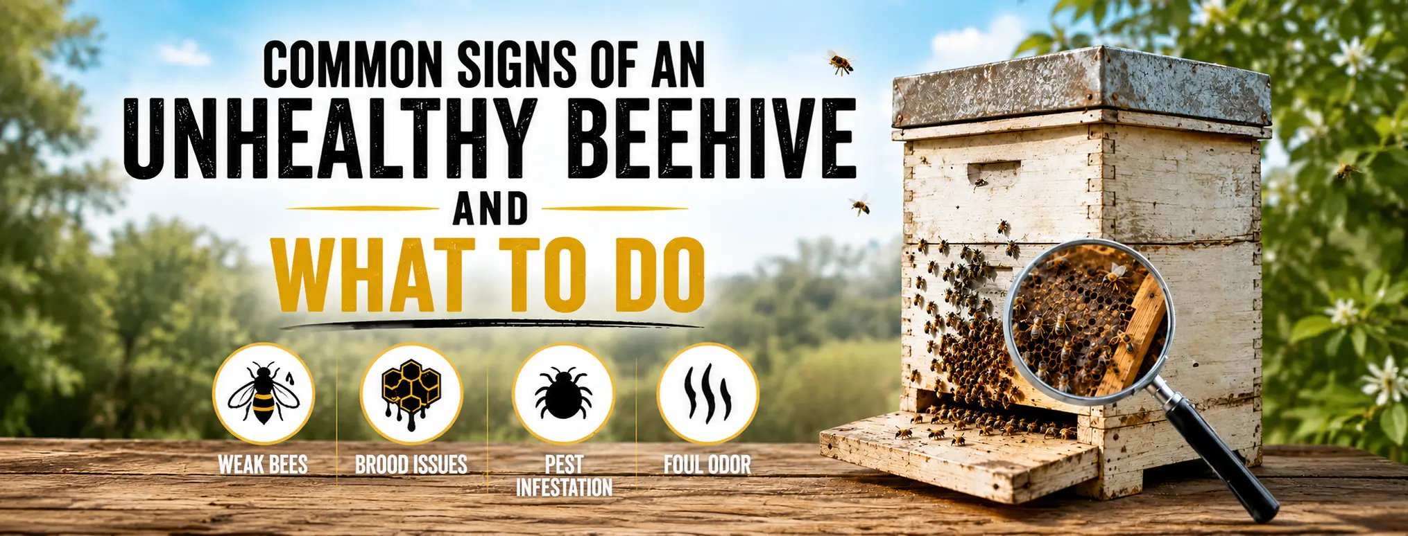 Common Signs of an Unhealthy Beehive and What to Do