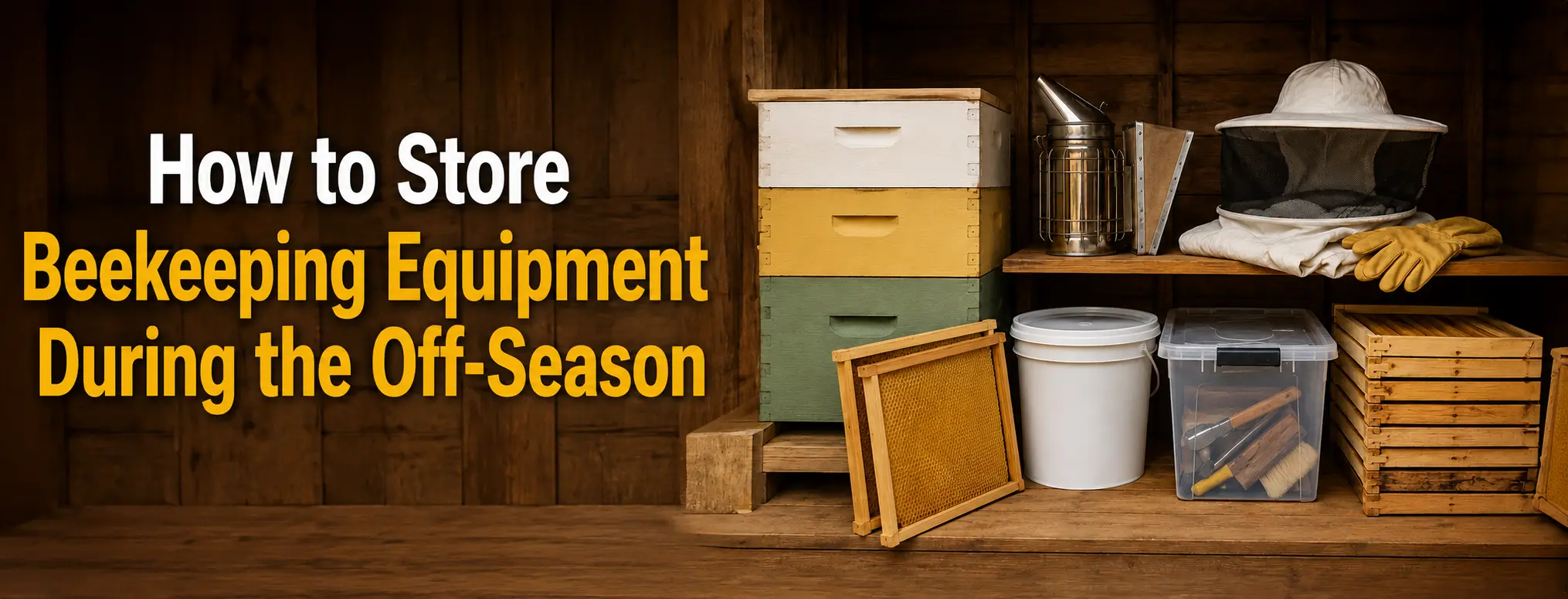 How to Store Beekeeping Equipment During the Off-Season